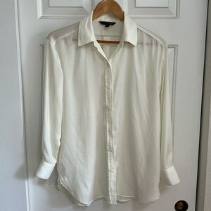 Banana Republic Cream Button Down Top